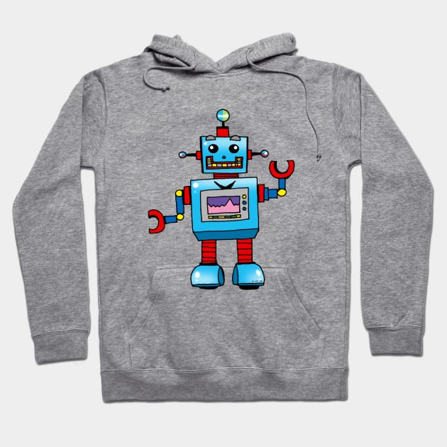 fun robot toy Hoodie by cartoonygifts